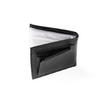 Carteira Masculina de Couro Lezard Preto - 6