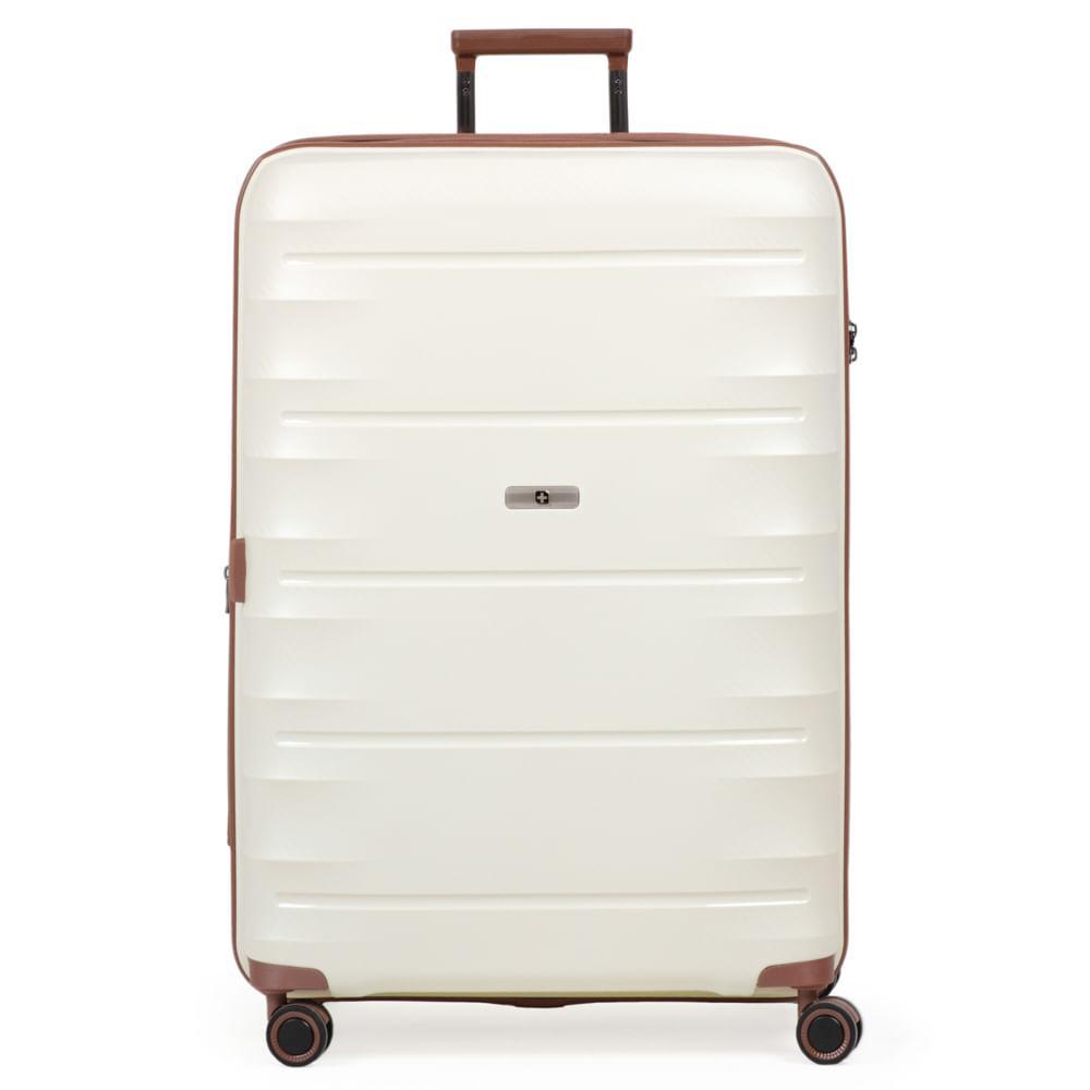 Mala Grande Polipropileno 4 Rodas Suissewin Genebra Branca - 1