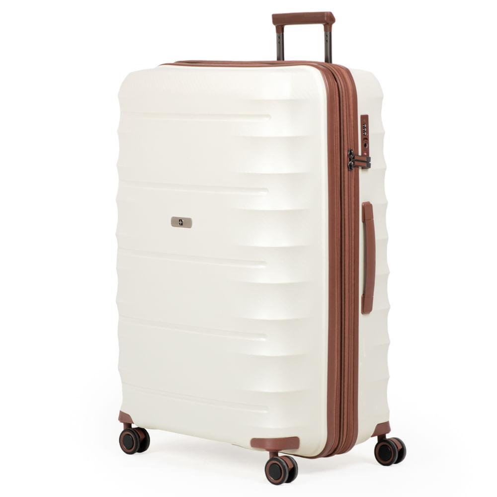 Mala Grande Polipropileno 4 Rodas Suissewin Genebra Branca - 2