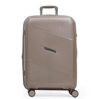 Mala Média de Polipropileno 4 Rodas Seul Bege - 1