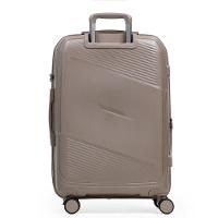 Mala Média de Polipropileno 4 Rodas Seul Bege