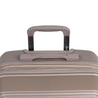 Mala Média de Polipropileno 4 Rodas Seul Bege - 7