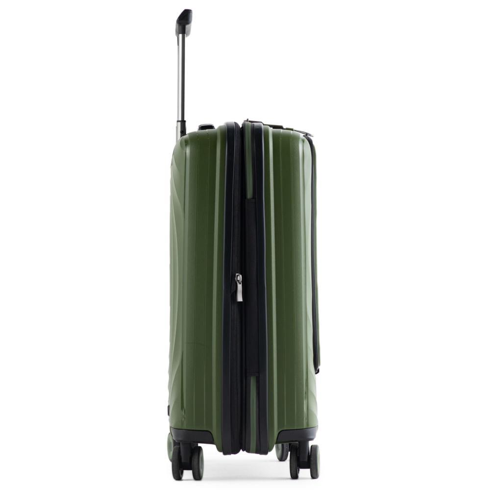 Mala Pequena Polipropileno 4 Rodas New York Verde - 5