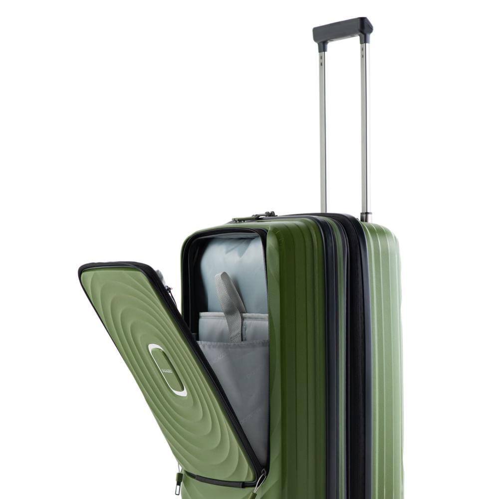 Mala Pequena Polipropileno 4 Rodas New York Verde - 7