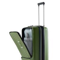 Mala Pequena Polipropileno 4 Rodas New York Verde - 7