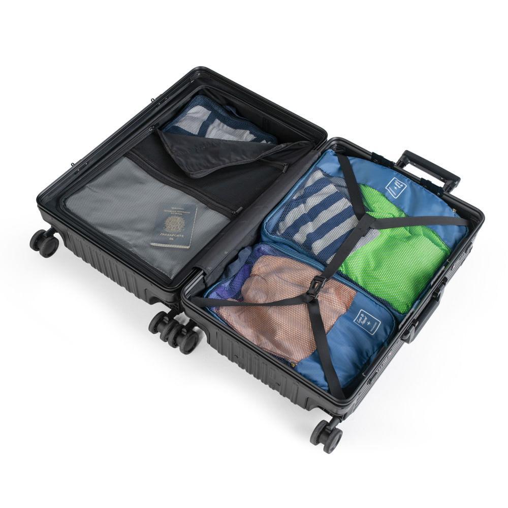 Mala Média de Policarbonato 4 Rodas Kyoto II Preta - 10