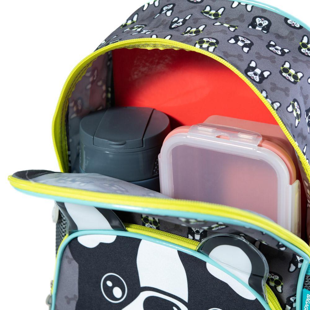 Mochila Infantil Pets Pug Cinza - 9