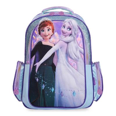 Mochila Escolar Feminina Super Premium Frozen Ii Azul