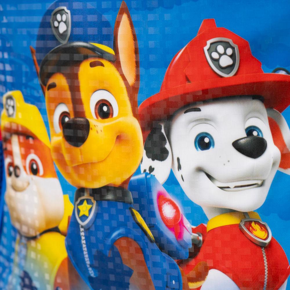 Mochila de Rodinha Infantil Masculina Patrulha Canina Chase e Equipe Azul - 10
