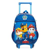 Mochila de Rodinha Infantil Masculina Patrulha Canina Chase e Equipe Azul - 1