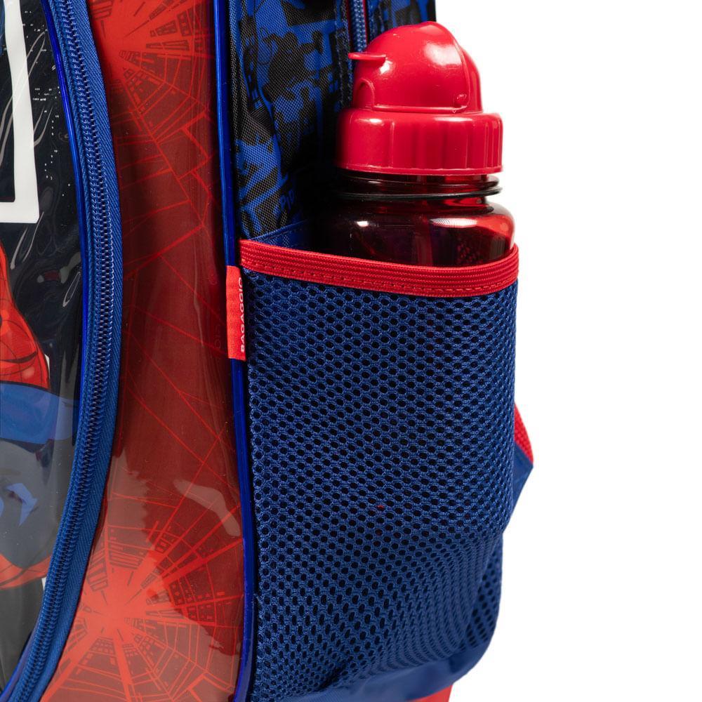 Mochila de Rodinha Infantil Masculina Homem Aranha Azul - 5