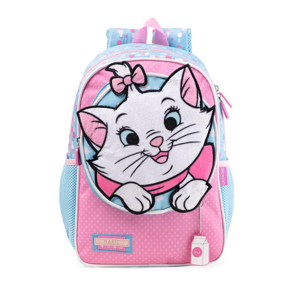 Mochila Escolar Feminina Marie Baby Rosa Claro - 1