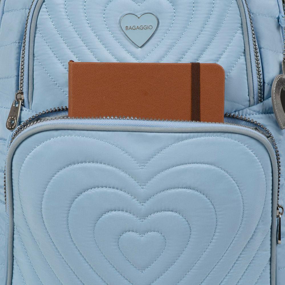 Mochila Escolar Feminina Juvenil BG Girl Azul - 9