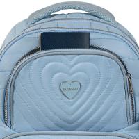 Mochila Escolar Feminina Juvenil BG Girl Azul - 8