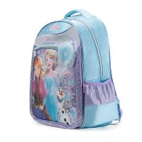 Mochila Escolar Feminina Infantil Frozen Azul Claro - 2