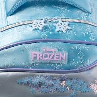 Mochila Escolar Feminina Infantil Frozen Azul Claro - 5