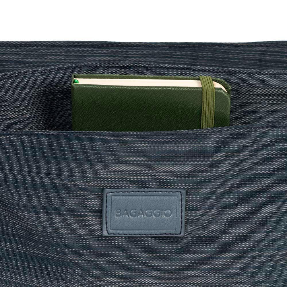 Bolsa Feminina Transversal Pequena Crinkle Chic Azul Escuro - 10