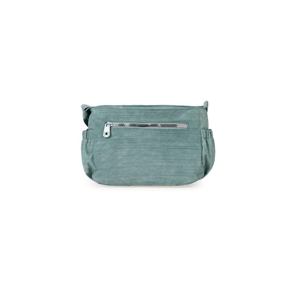 Bolsa Feminina Transversal Pequena Crinkle Chic Azul Claro - 4