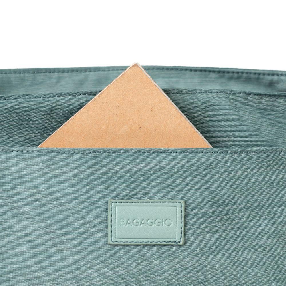 Bolsa Feminina Transversal Pequena Crinkle Chic Azul Claro - 8