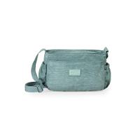 Bolsa Feminina Transversal Pequena Crinkle Chic Azul Claro - 1