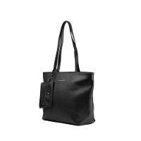 Bolsa de Ombro Feminina de Grande Tote Couro Basic Preta - 2