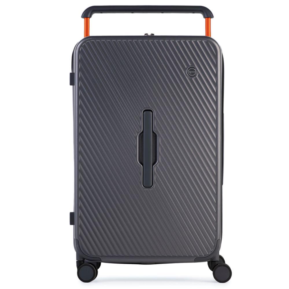 Mala de Viagem Grande 32 Kg Policarbonato 4 Rodas Bahamas Trunk Cinza Escuro - 1