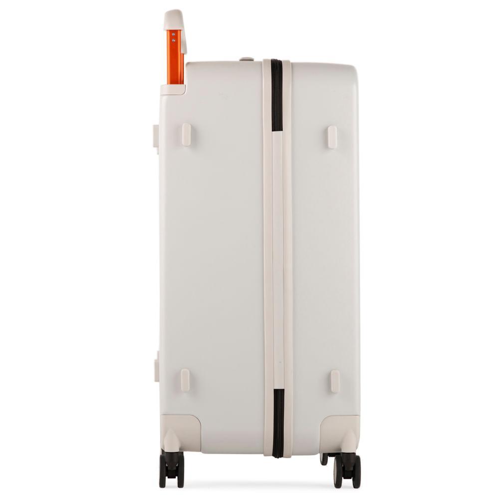 Mala de Viagem Grande Policarbonato 4 Rodas Bahamas Trunk Branca - 3