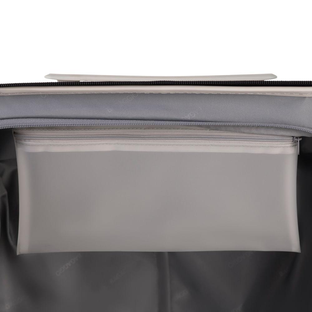 Mala de Viagem Grande Policarbonato 4 Rodas Bahamas Trunk Branca - 8