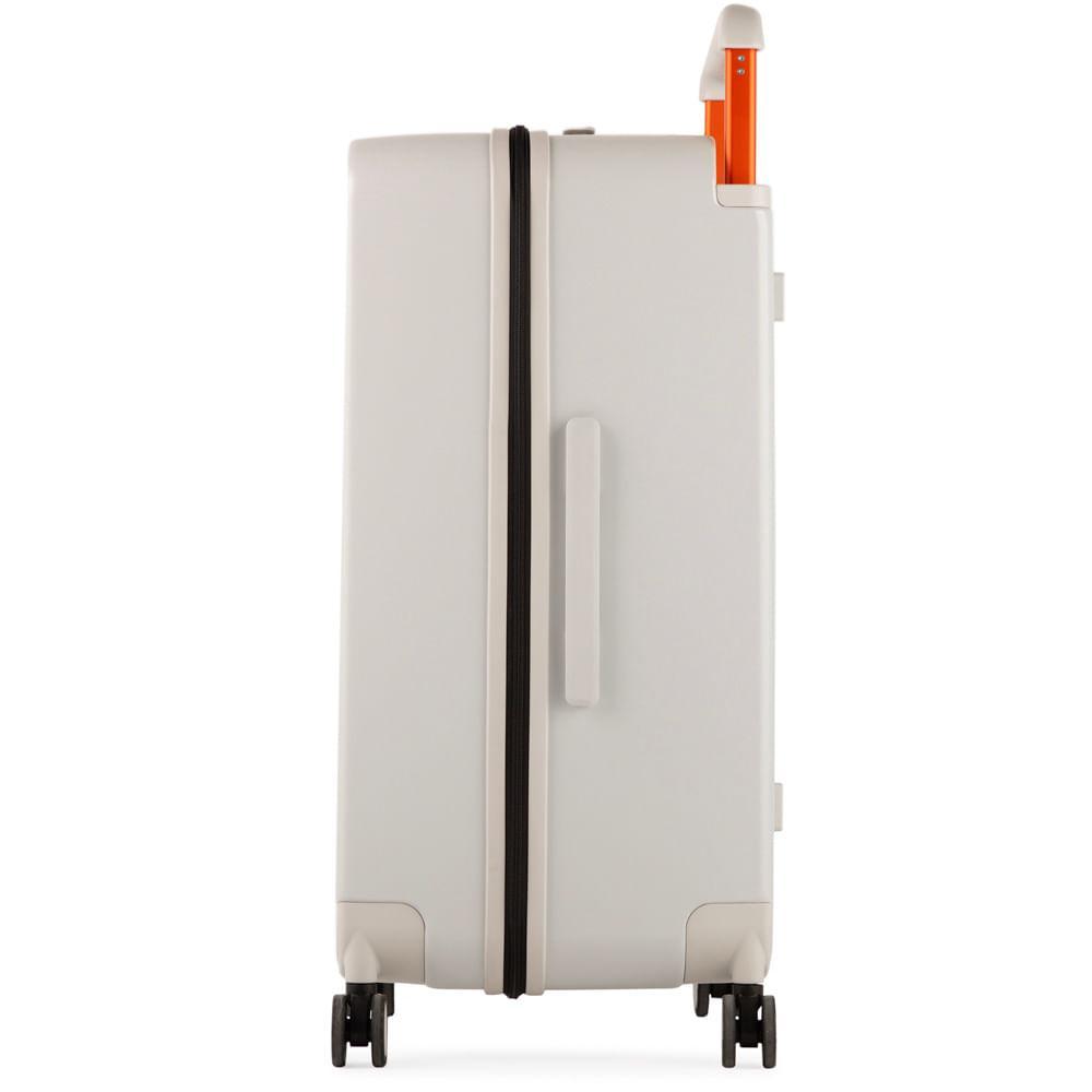 Mala de Viagem Grande Policarbonato 4 Rodas Bahamas Trunk Branca - 10
