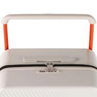 Mala de Viagem Grande Policarbonato 4 Rodas Bahamas Trunk Branca - 5