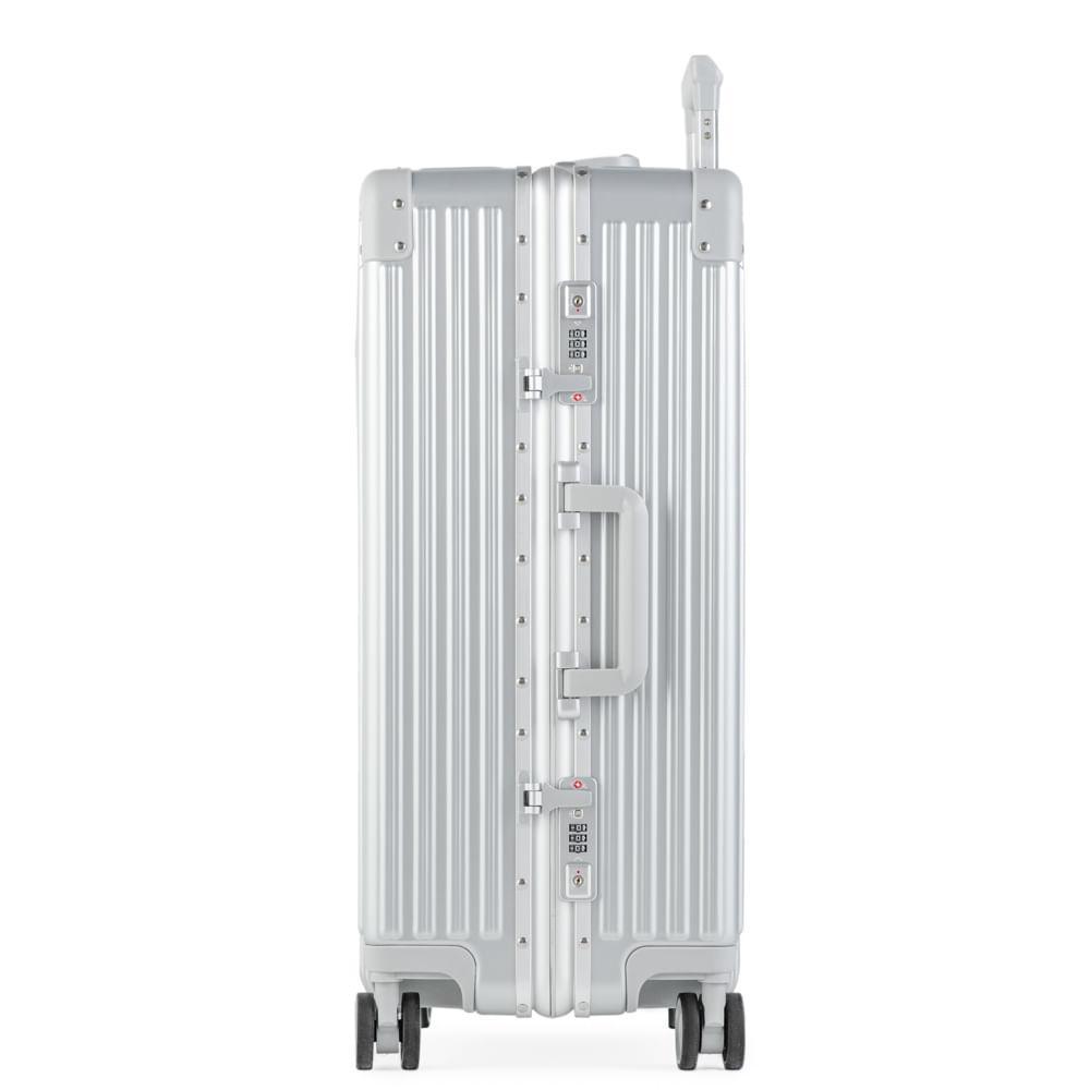 Mala Média de Policarbonato 4 Rodas Kyoto II Prata - 3