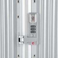 Mala Média de Policarbonato 4 Rodas Kyoto II Prata - 7