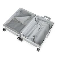 Mala Média de Policarbonato 4 Rodas Kyoto II Prata - 9