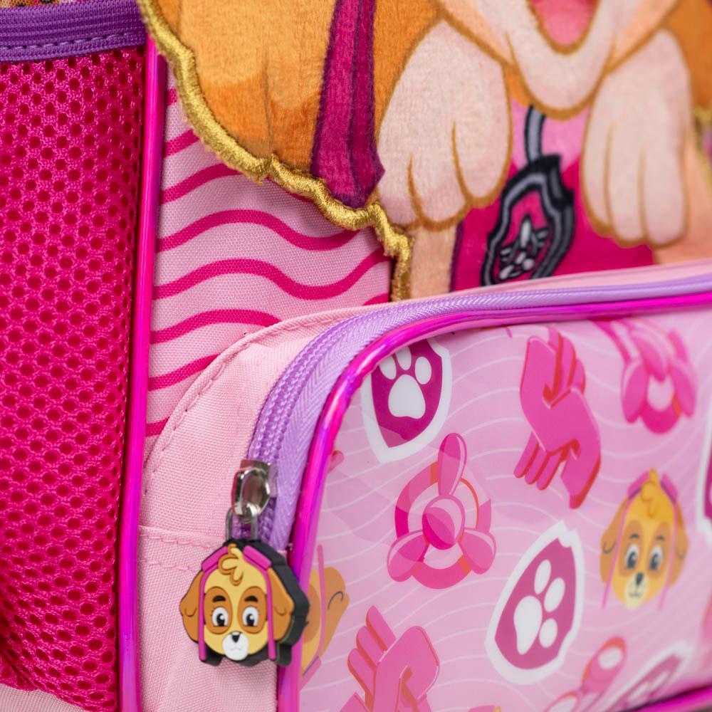 Mochila Escolar Feminina Patrulha Canina Skye Baby Rosa - 7