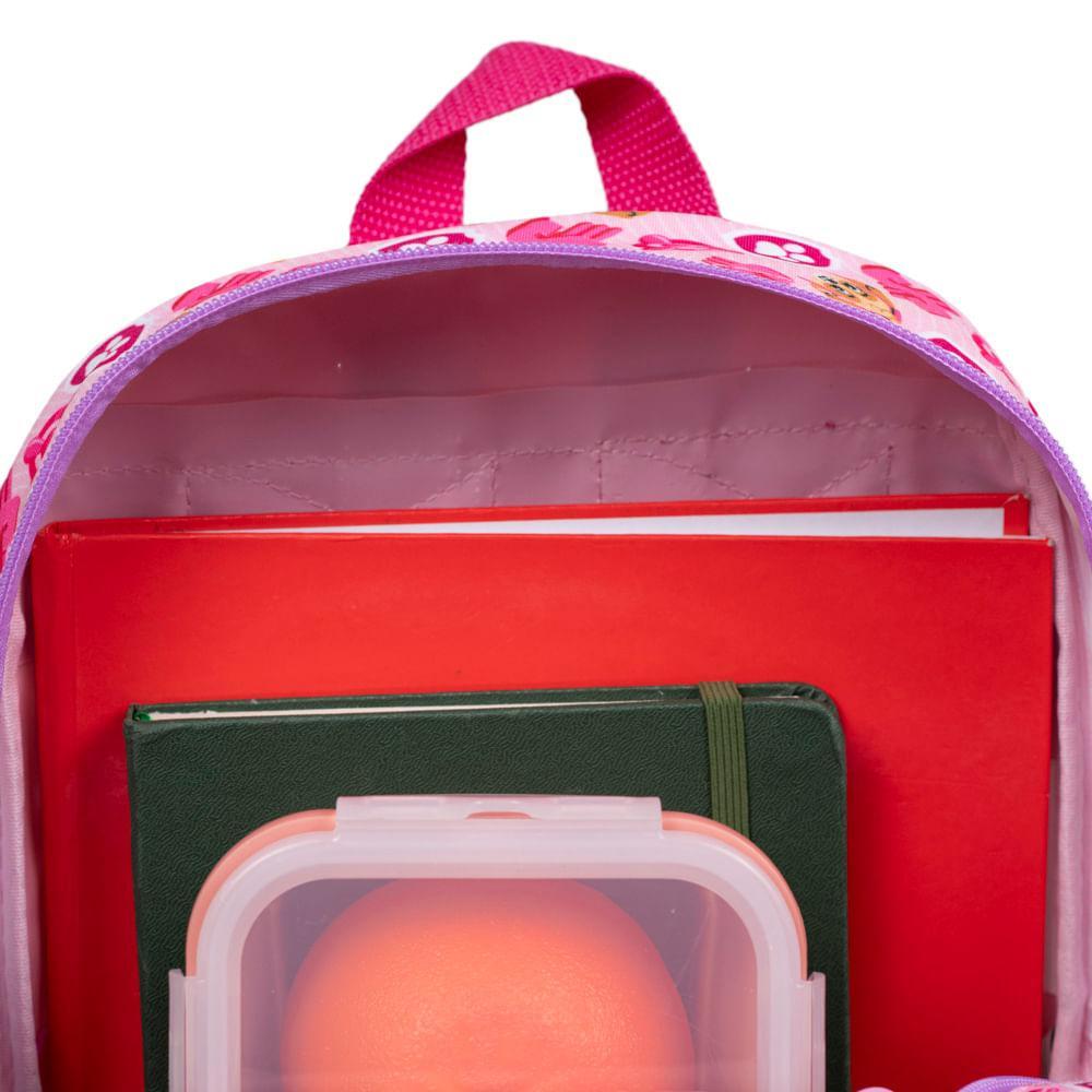 Mochila Escolar Feminina Patrulha Canina Skye Baby Rosa - 10