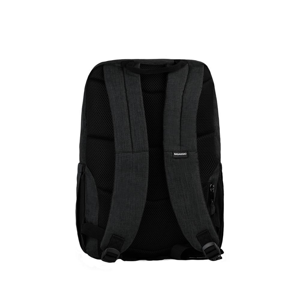 Mochila Masculina Executiva Para Notebook City Block Preta - 4
