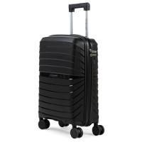 Mala de Viagem Pequena 10 Kg Polipropileno 4 Rodas Rover Preta - 2