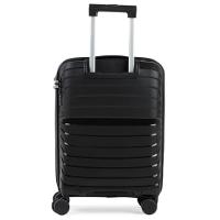 Mala de Viagem Pequena 10 Kg Polipropileno 4 Rodas Rover Preta