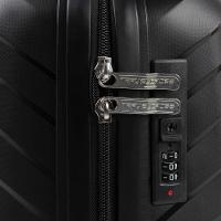 Mala de Viagem Pequena 10 Kg Polipropileno 4 Rodas Rover Preta - 8