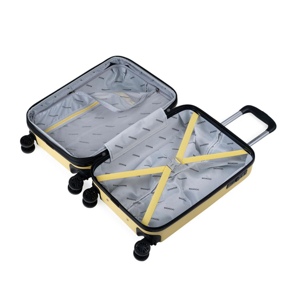 Mala de Bordo 10 Kg ABS 4 Rodas Turquia II Amarela - 9