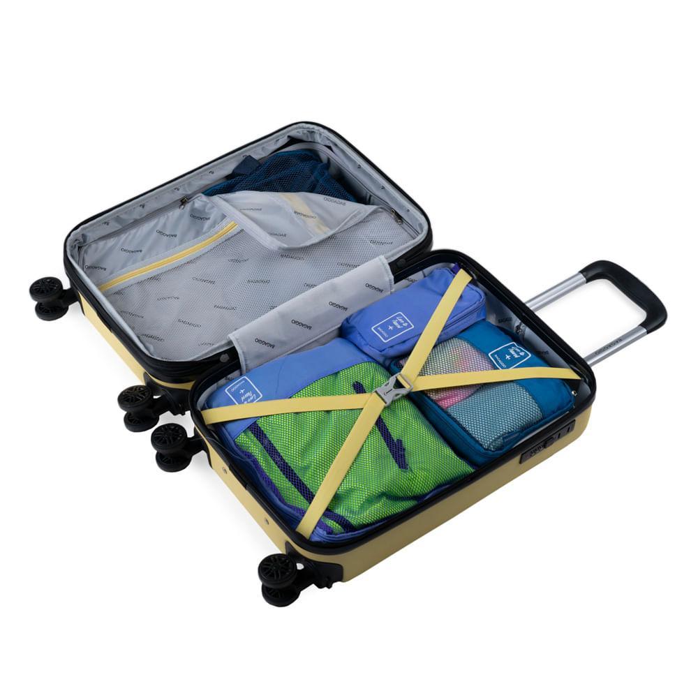 Mala de Bordo 10 Kg ABS 4 Rodas Turquia II Amarela - 10