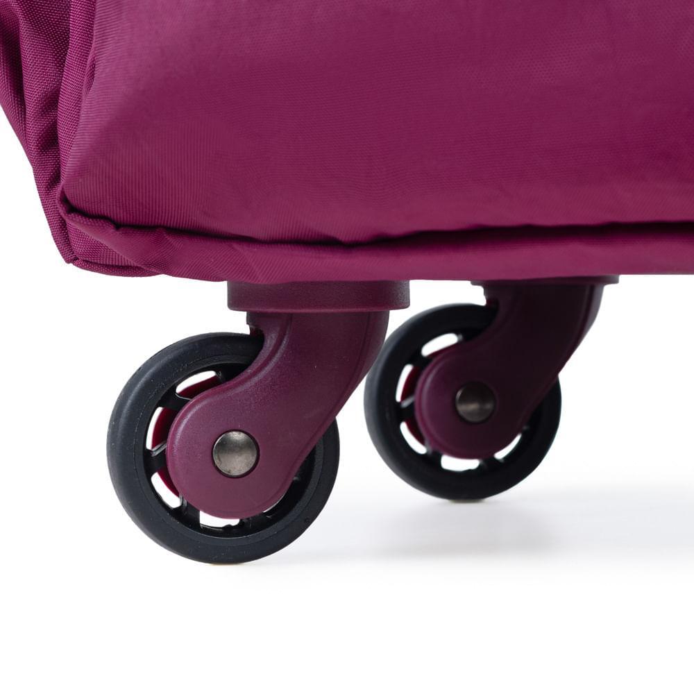 Mochila Escolar Juvenil Feminina 4 Rodinhas BG Duo Pop Rosa - 3