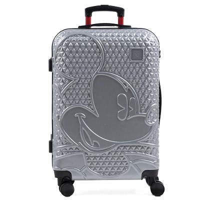 Mala Média 23 Kg ABS 4 Rodas Mickey Epcot Prata