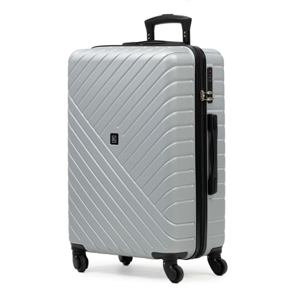 Mala Média ABS 4 Rodas Detroit Prata - 2