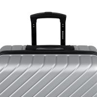 Mala Média ABS 4 Rodas Detroit Prata