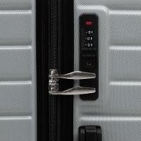 Mala Média ABS 4 Rodas Detroit Prata - 5