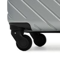 Mala Média ABS 4 Rodas Detroit Prata - 6