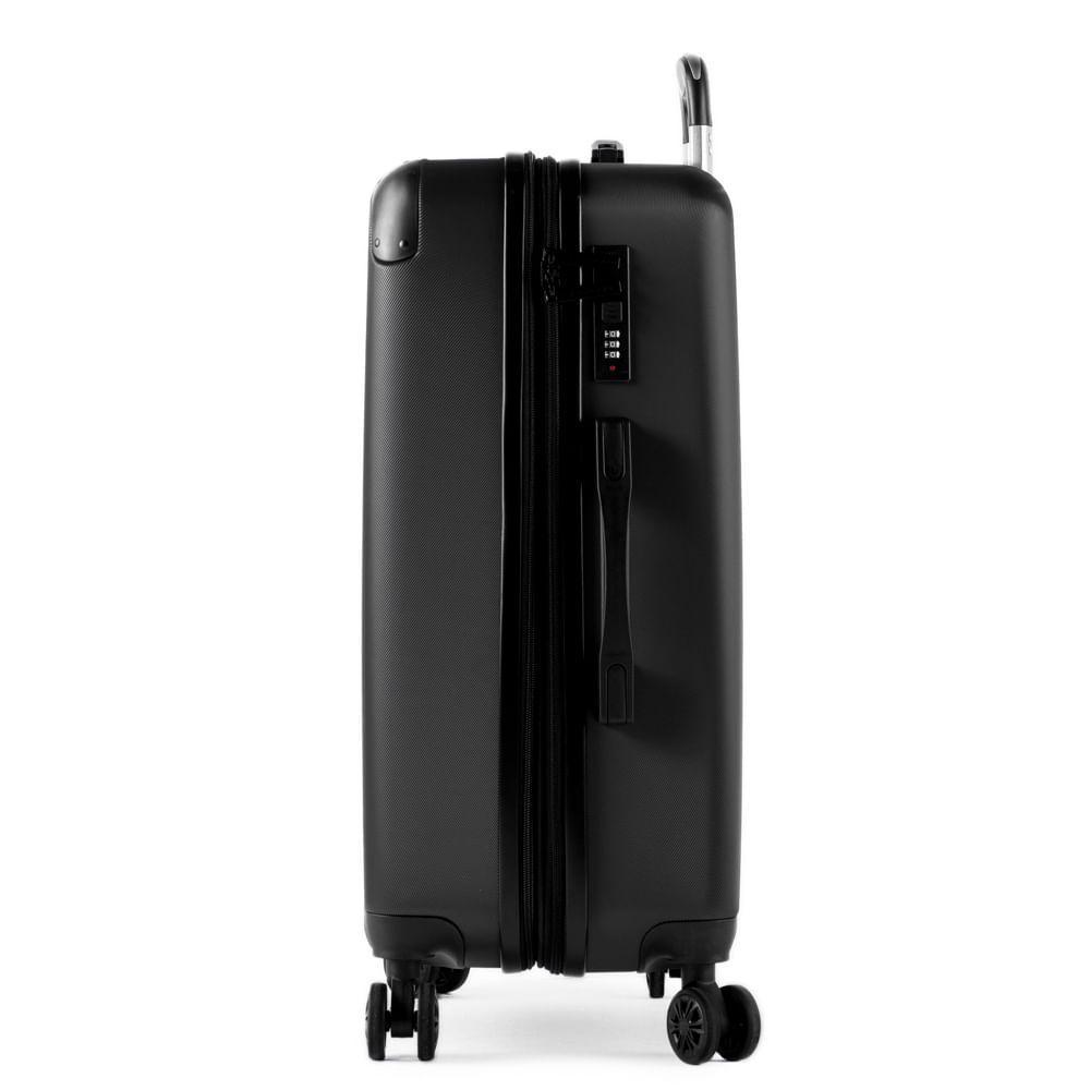 Mala Média 23 Kg ABS 4 Rodas Turquia II Preta - 2