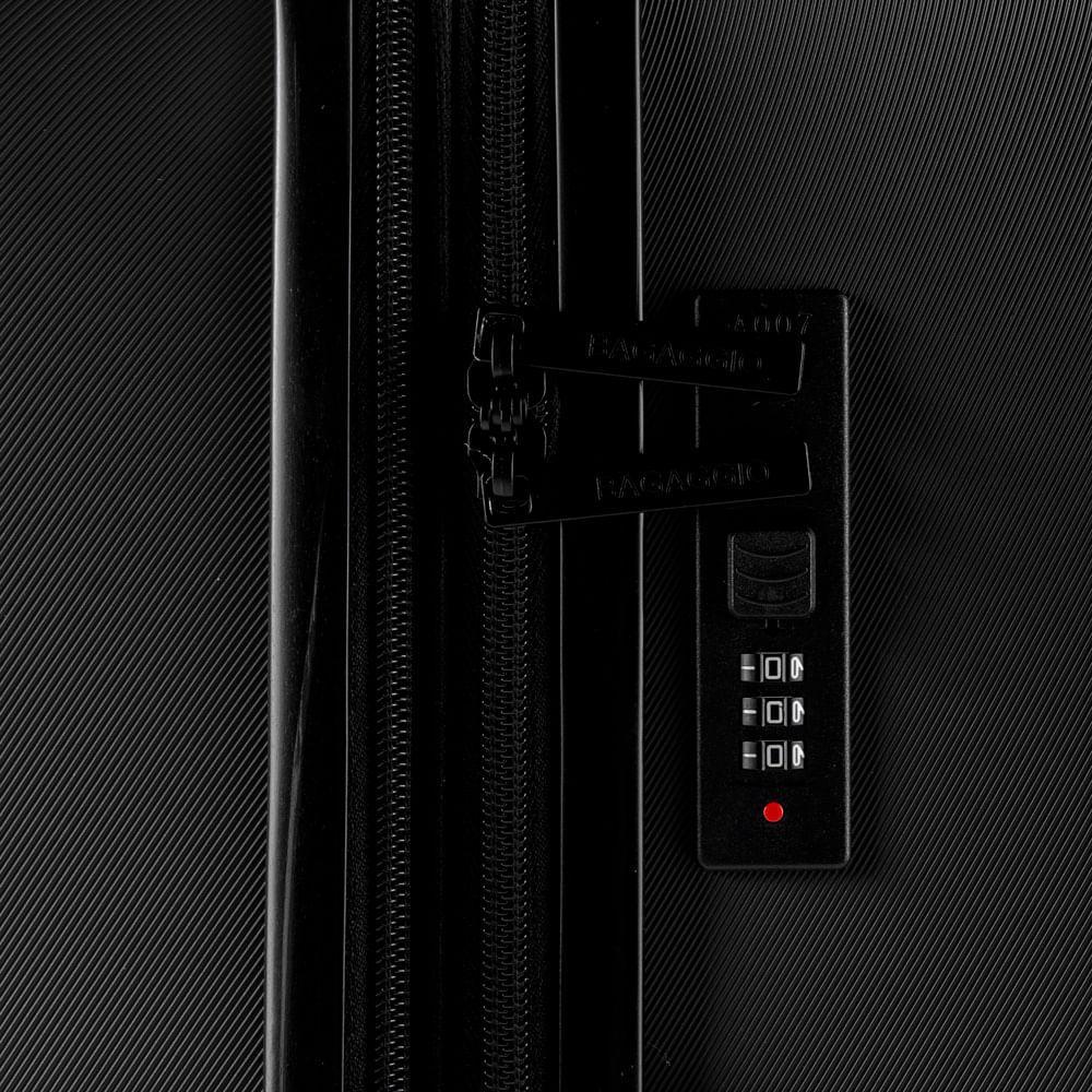 Mala Média 23 Kg ABS 4 Rodas Turquia II Preta - 7