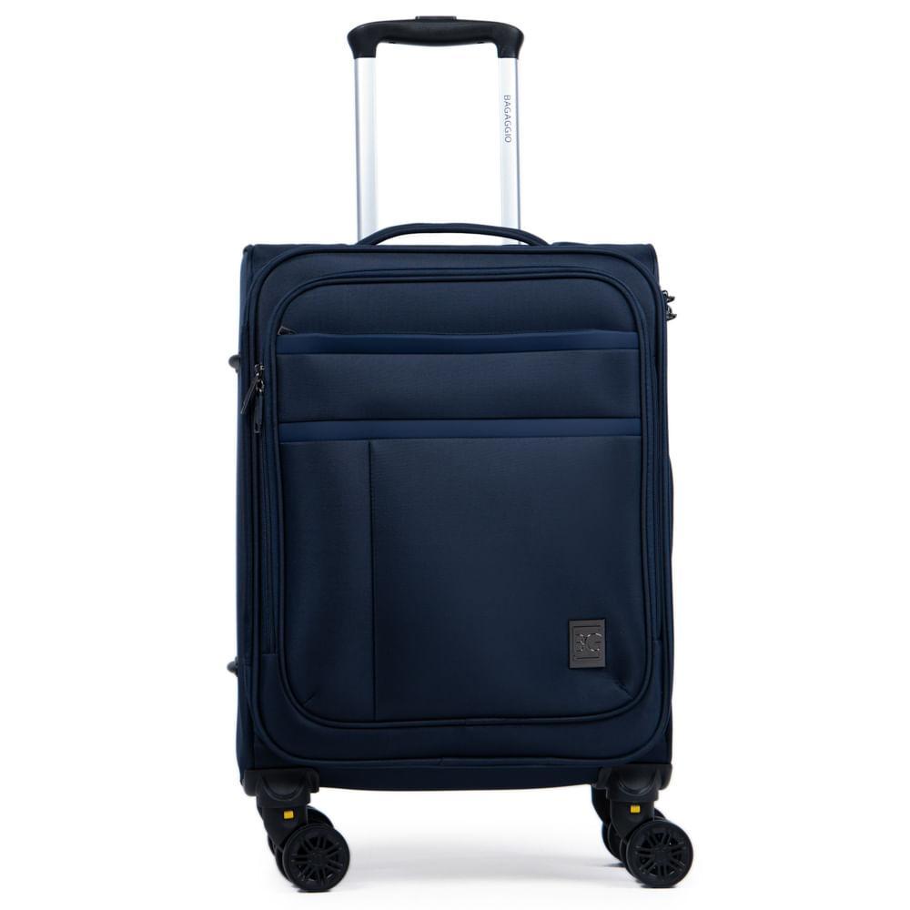 Mala Pequena Poliéster 4 Rodas Lyon Azul Escuro - 1